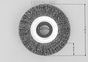 szczotka tarczowa średnica 100 mm drut stalowy 0.3 STA - Szczotki tarczowe