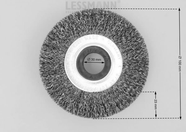 szczotka tarczowa średnica 100 mm drut stalowy 0.3 STA - Szczotki tarczowe