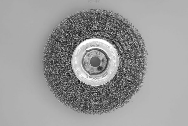 szczotka tarczowa średnica 125 mm drut stalowy nierdzewny 0.3 ROF - Szczotki tarczowe