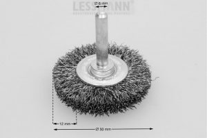 szczotka tarczowa trzpieniowa średnica 50 mm drut stalowy 0.3 STA - Szczotki tarczowe trzpieniowe
