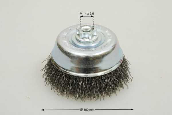 szczotka doczołowa średnica 100 mm drut stalowy 0.5 STA - Szczotki doczołowe