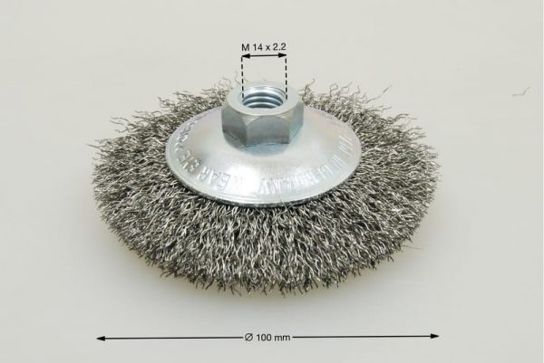 szczotka kątowa średnica 100 mm drut stalowy 0.35 STA - Szczotki kątowe