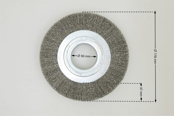 szczotka tarczowa średnica 178 mm drut stalowy 0.2 STA - Szczotki tarczowe