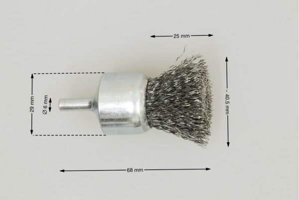 szczotka pędzelkowa średnica głowicy 29 mm drut stalowy 0.3 STA - Szczotki pędzelkowe
