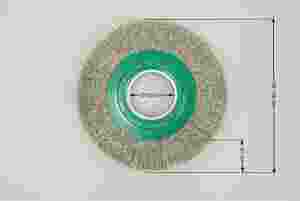 szczotka tarczowa średnica 178 mm drut stalowy nierdzewny 0.3 ROF - Szczotki tarczowe