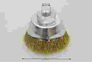 szczotka doczołowa średnica 60 mm drut mosiężny 0.3 MES - Szczotki doczołowe