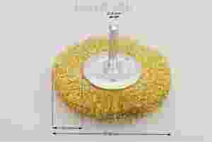 szczotka tarczowa trzpieniowa średnica 80 mm drut mosiężny 0.2 MES - Szczotki tarczowe trzpieniowe
