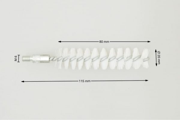 szczotka otworowa średnica 20 mm włókno poliamidowe PA - Szczotki otworowe