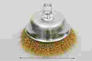 szczotka doczołowa średnica 125 mm drut mosiężny 0.3 MES - Szczotki doczołowe