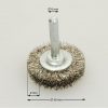 szczotka tarczowa trzpieniowa średnica 40 mm drut stalowy nierdzewny 0.3 ROF - Szczotki tarczowe trzpieniowe