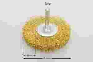 szczotka tarczowa trzpieniowa średnica 70 mm drut mosiężny 0.2 MES - Szczotki tarczowe trzpieniowe