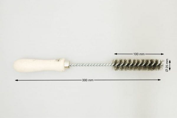 szczotka otworowa średnica 25 mm drut stalowy nierdzewny ROF - Szczotki otworowe
